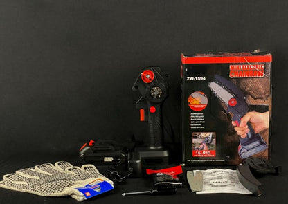 Mini Motosierra Con Guantes