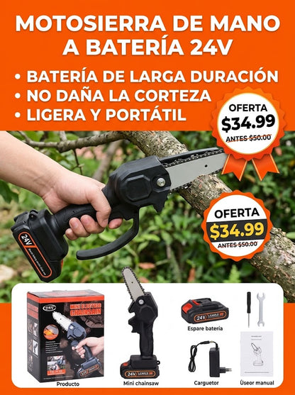 Mini Motosierra Con Guantes