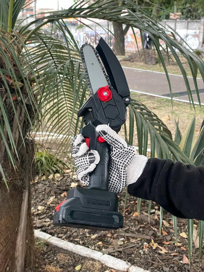 Mini Motosierra Con Guantes